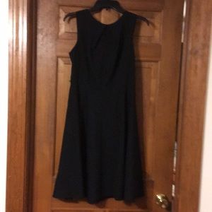 A-line black dress